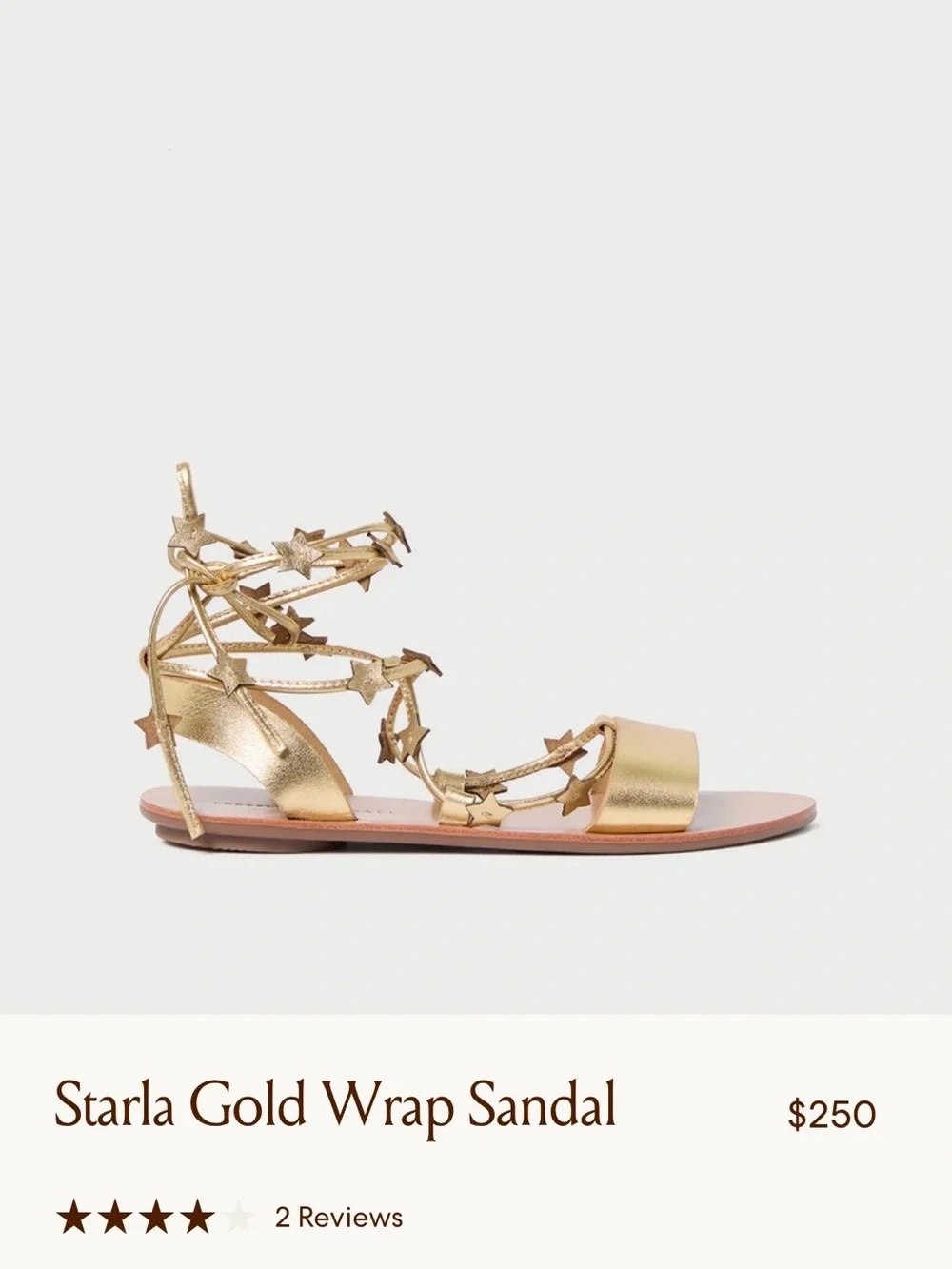 Loeffler Randall gold star